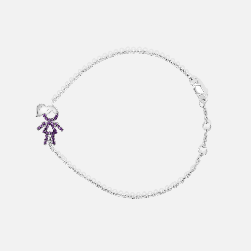 One Kid Girl Custom Birthstone Bracelet