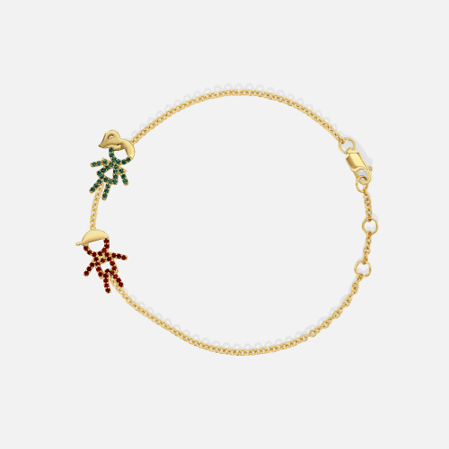 Two Kid Custom Birthstone Bracelet