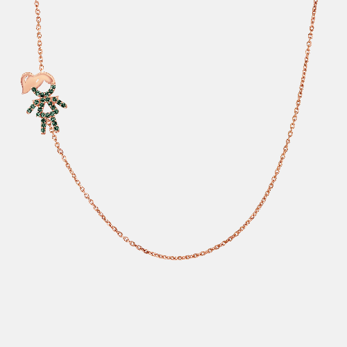 One Kid Girl Custom Birthstone Necklace
