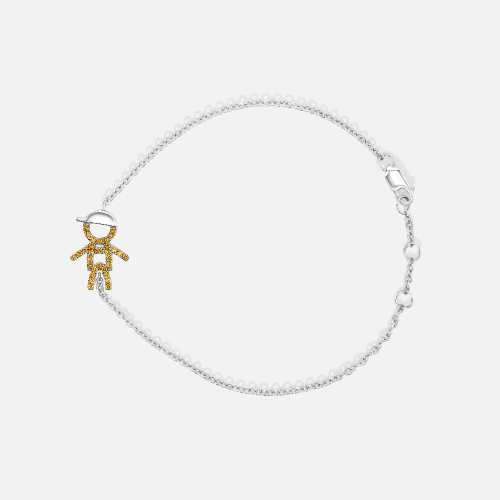 One Kid Boy Custom Birthstone Bracelet