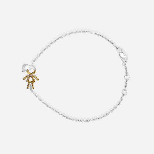 One Kid Girl Custom Birthstone Bracelet
