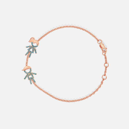 Two Kid Custom Birthstone Bracelet