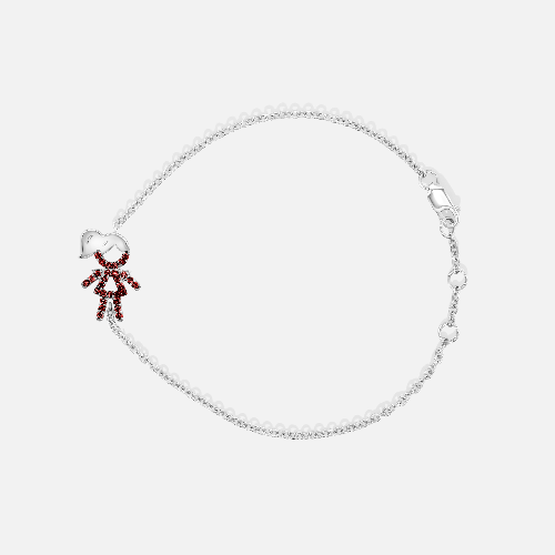 One Kid Girl Custom Birthstone Bracelet