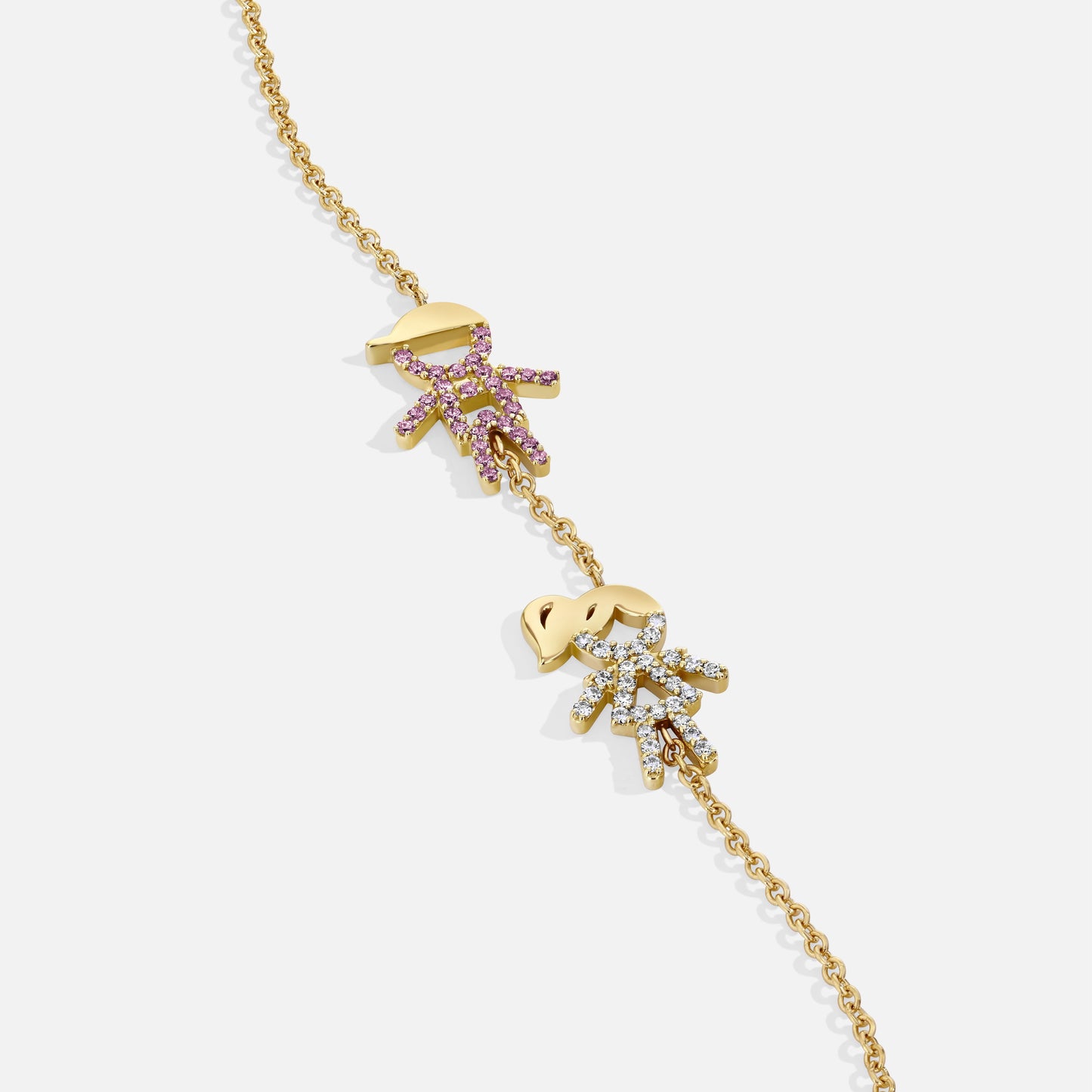 Two Kid Custom Birthstone Bracelet