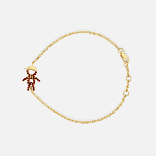 One Kid Boy Custom Birthstone Bracelet