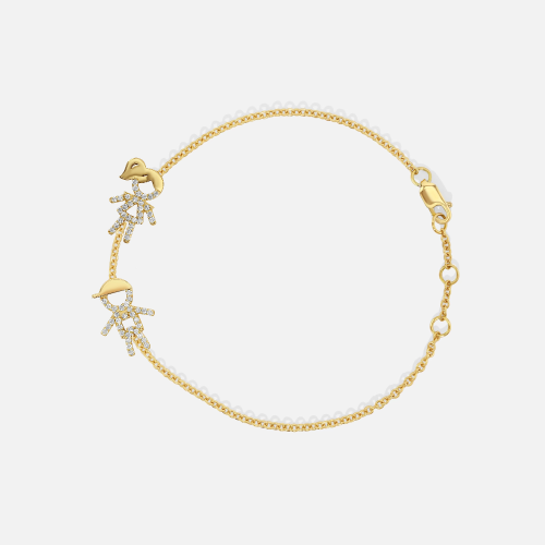 Two Kid Custom Birthstone Bracelet