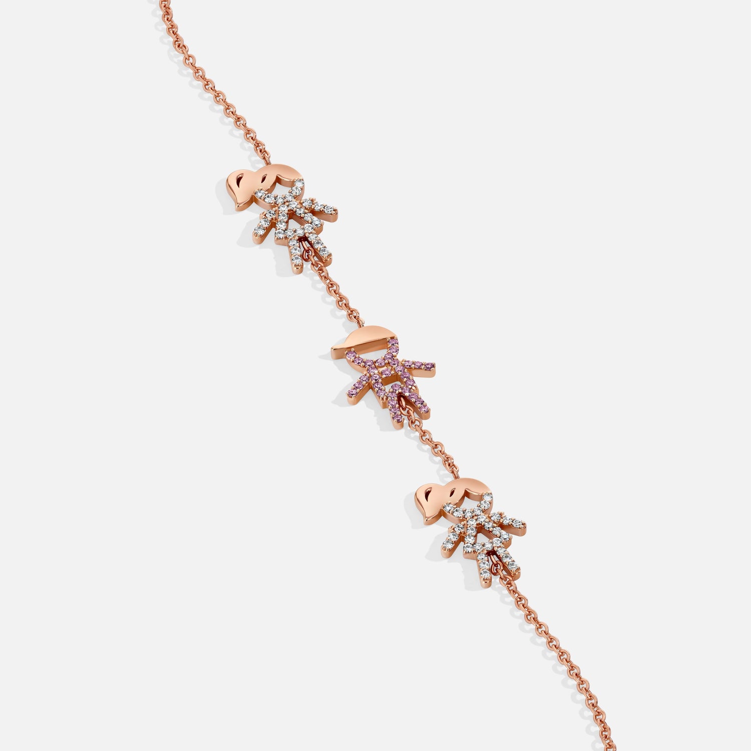 Three Kid Custom Birthstone Bracelet